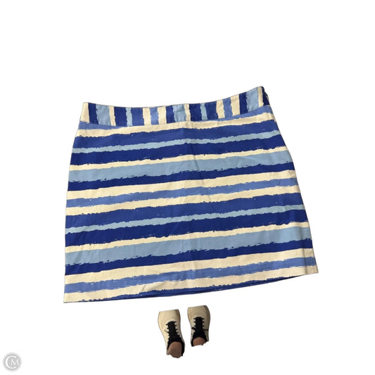 Skirt Mini & Short By Vineyard Vines In Blue & White, Size: 16