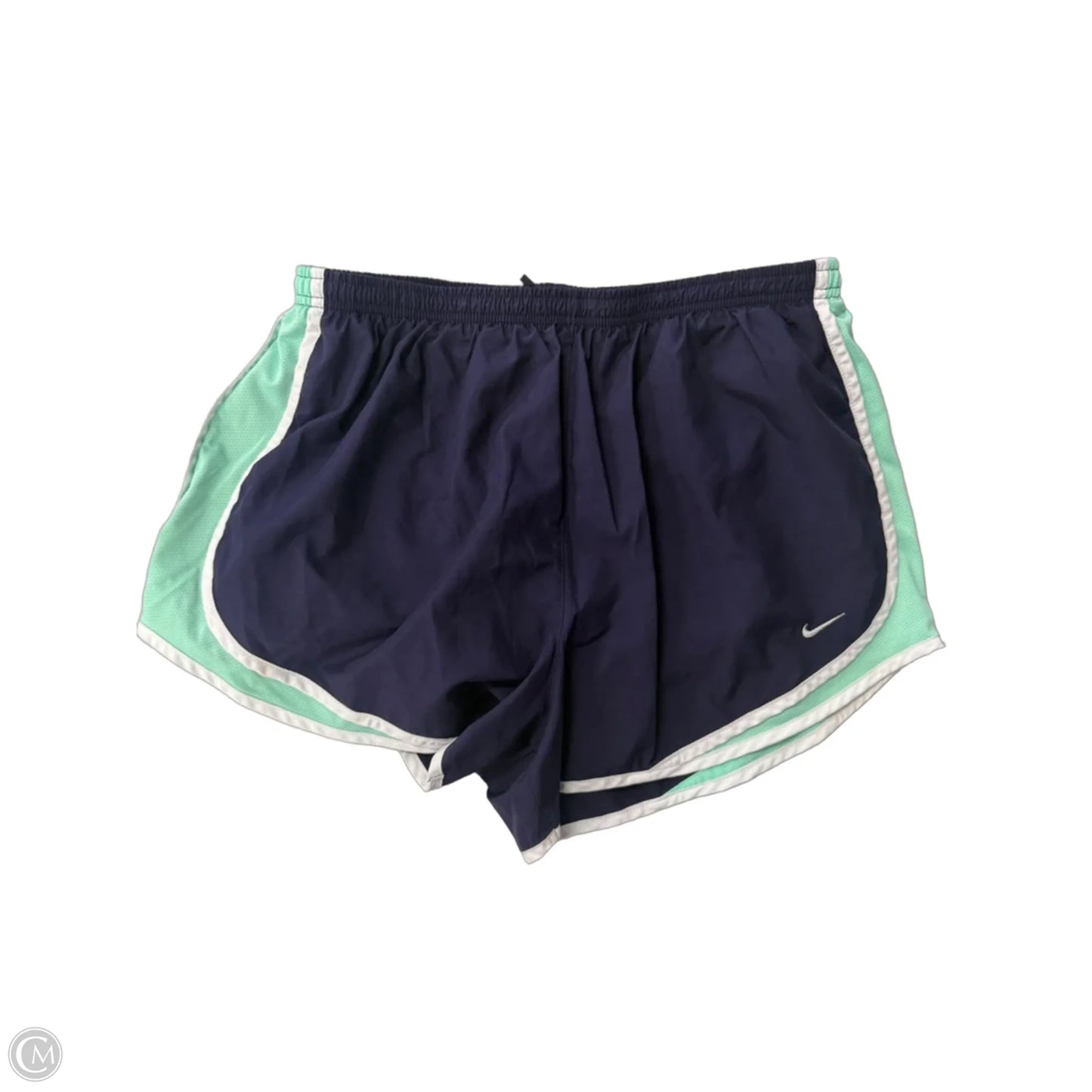 Athletic Shorts By Nike Apparel In Blue & Green, Size: Xl