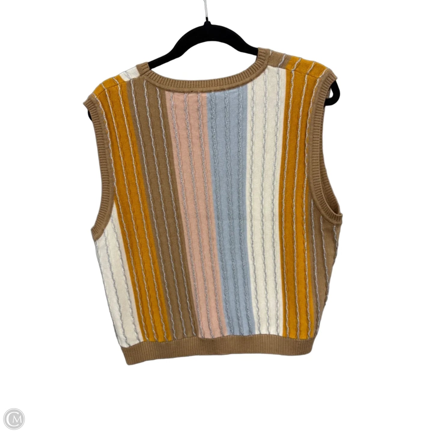 Blouse Sleeveless By House Of Harlow In Brown & Pink, Size: Xl