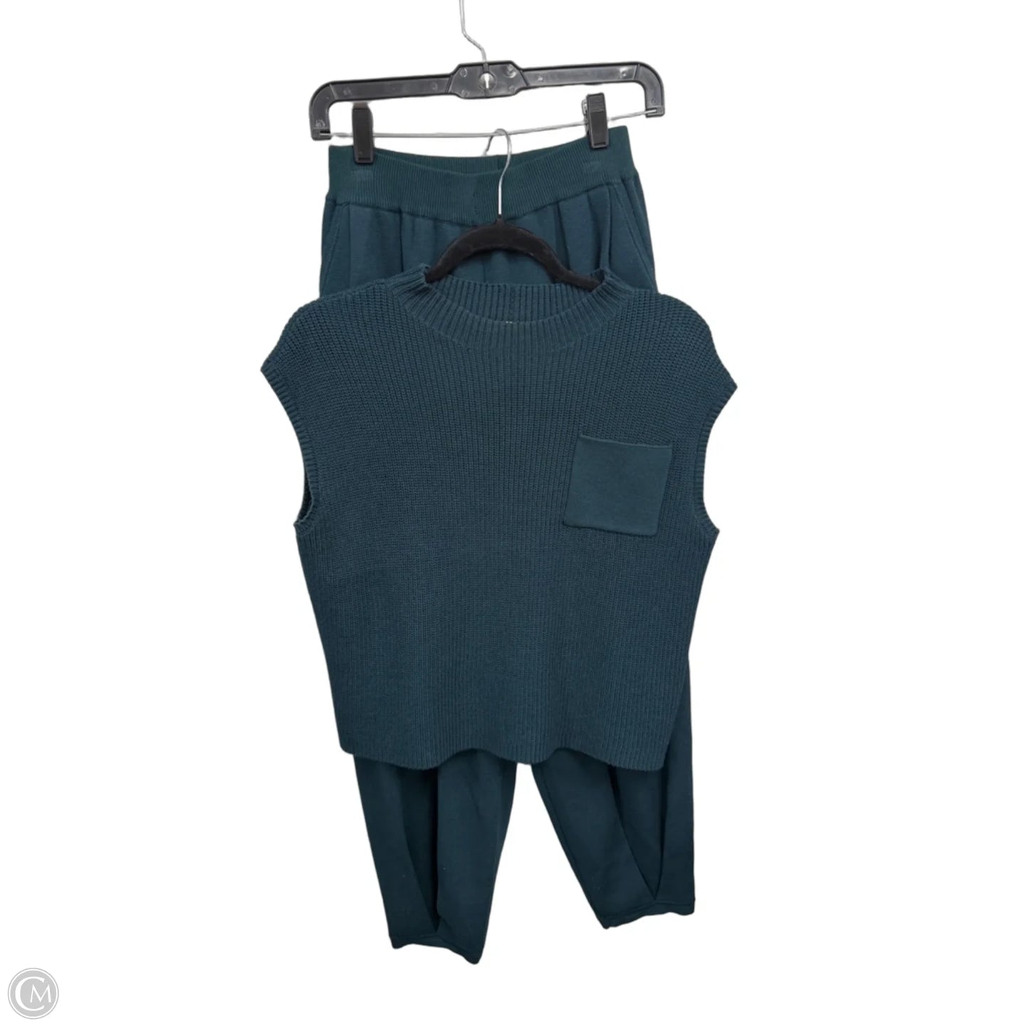Lounge Set Pants By Cme In Teal, Size: S