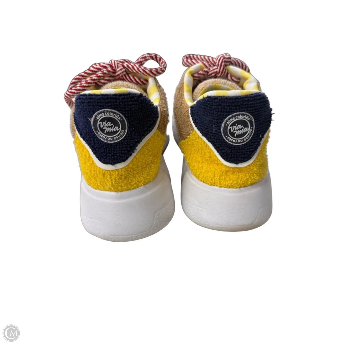 Shoes Athletic By Cmc In Brown & Yellow, Size: 6
