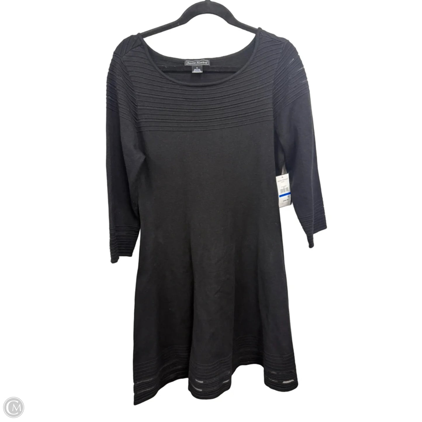 Dress Sweater By Jessica Howard In Black, Size: Xl