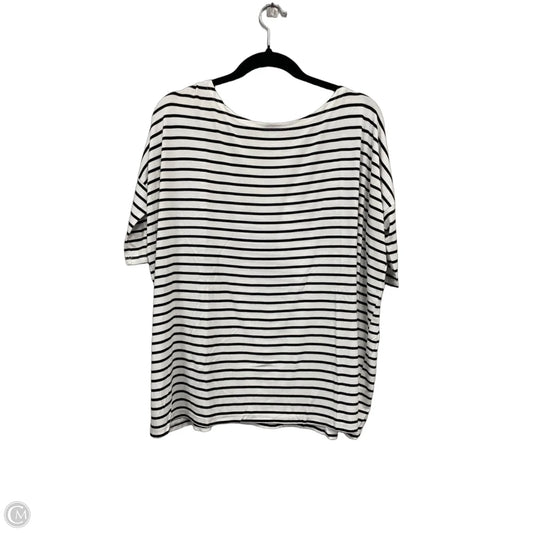 Top Short Sleeve By Clothes Mentor In Black & White, Size: S