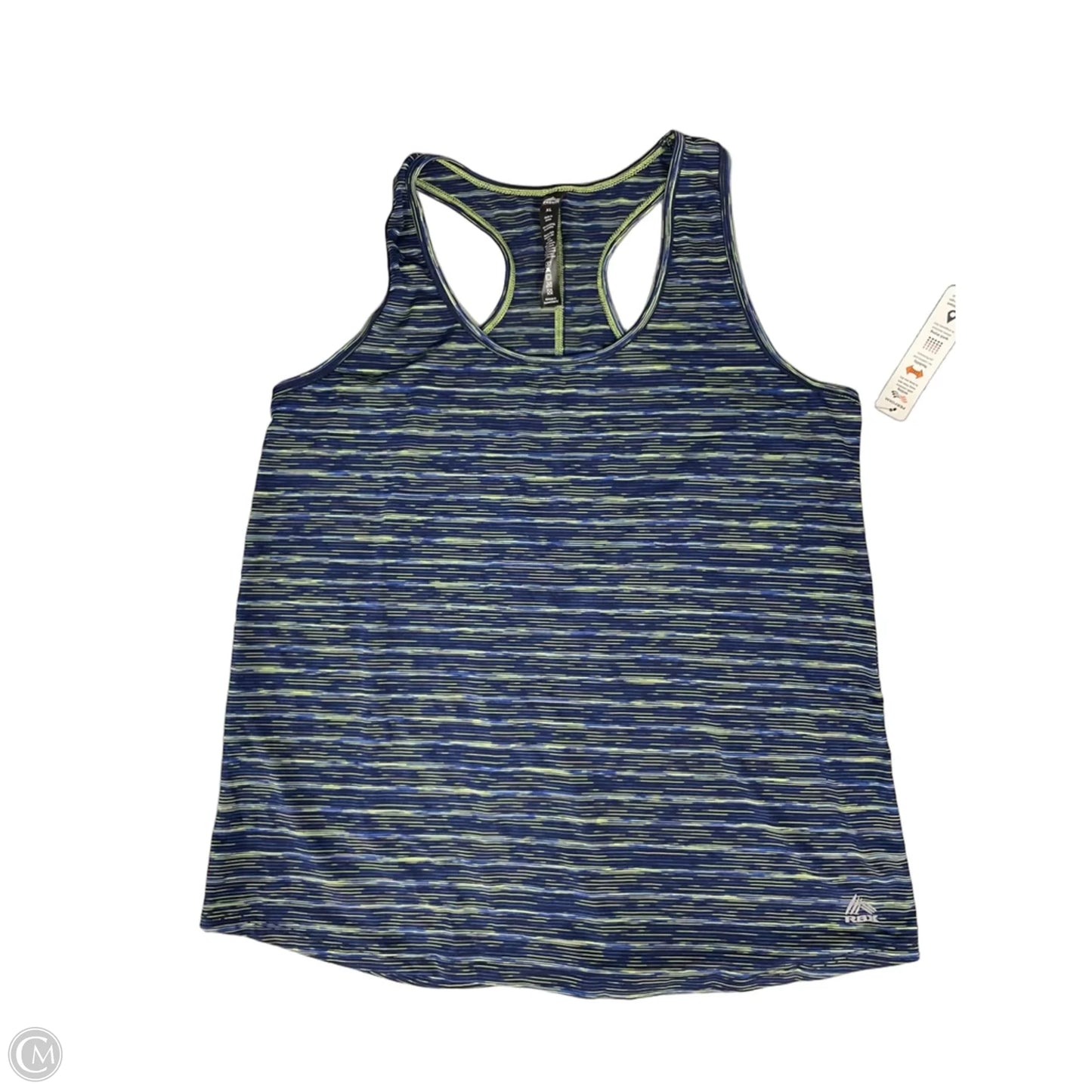 Athletic Tank Top By Rbx In Blue & Green, Size: Xl