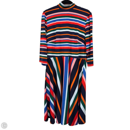 Dress Casual Maxi By Eloquii In Blue & Red, Size: 16