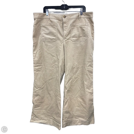 Pants Corduroy By Loft In Cream, Size: 18