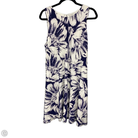Dress Casual Short By Anne Klein In Blue & White, Size: 16