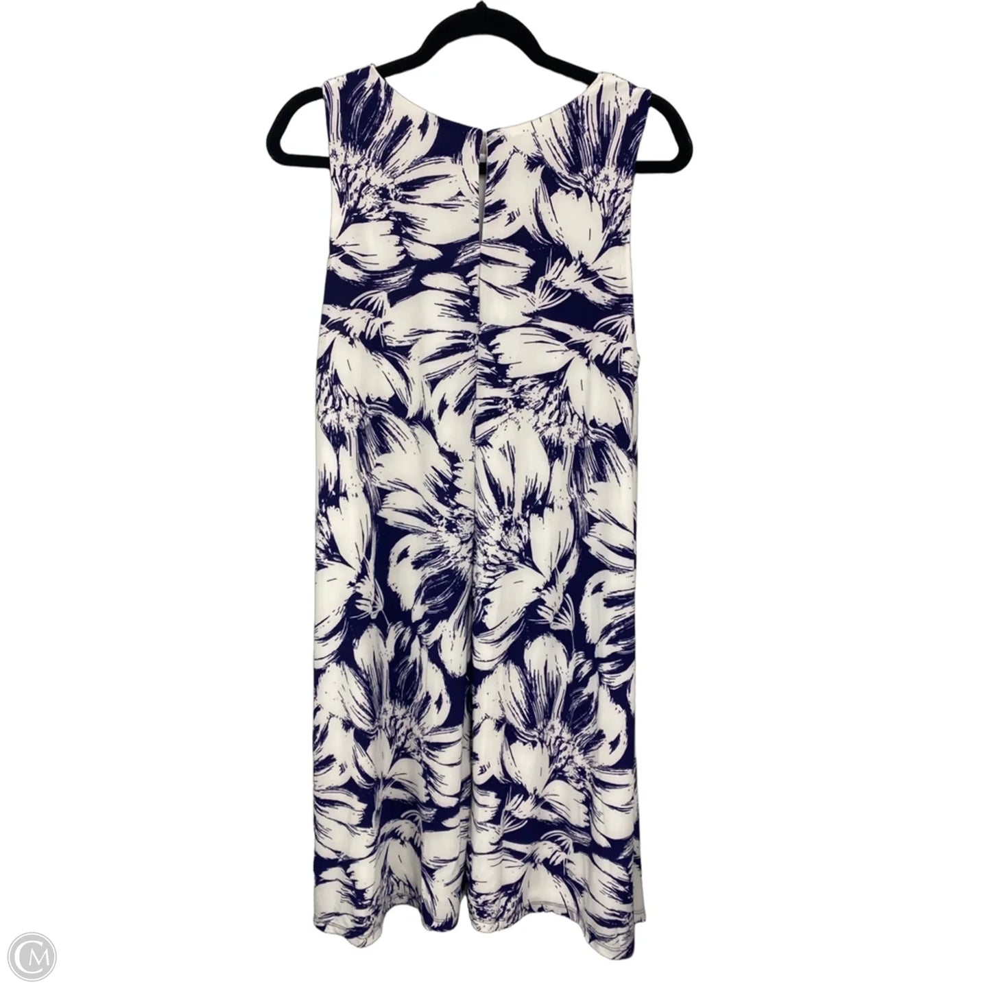 Dress Casual Short By Anne Klein In Blue & White, Size: 16