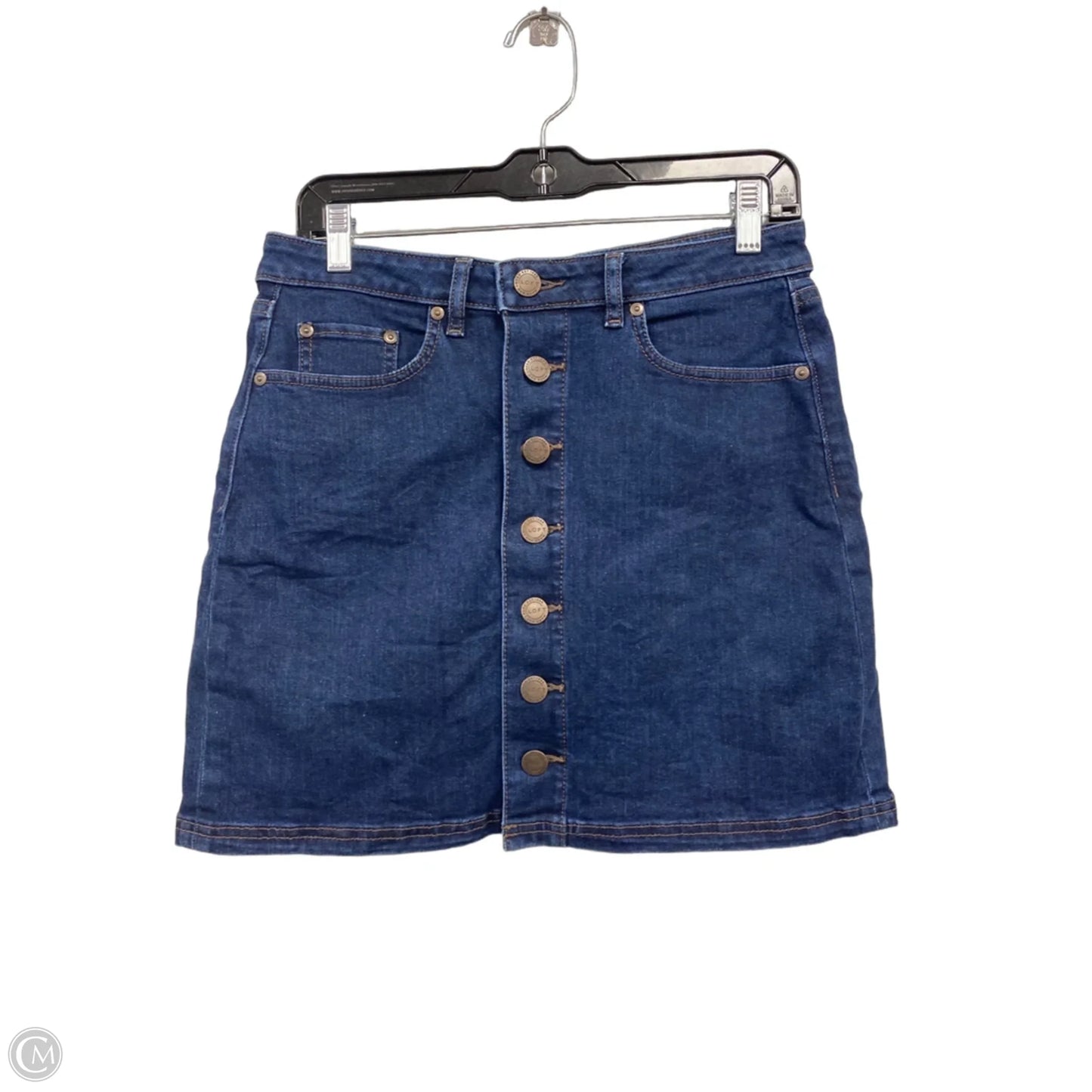 Skirt Mini & Short By Loft In Blue Denim, Size: 6