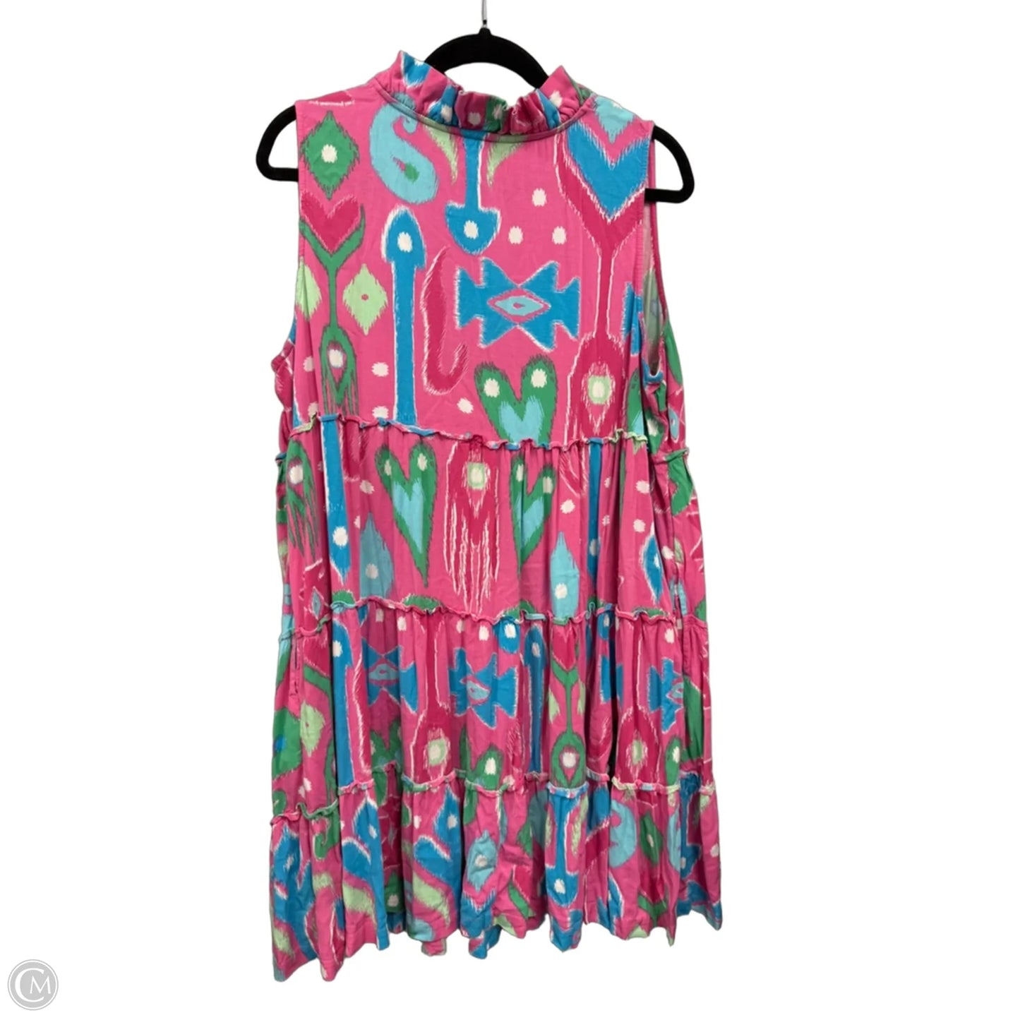Dress Casual Short By Crown And Ivy In Blue & Pink, Size: Xl