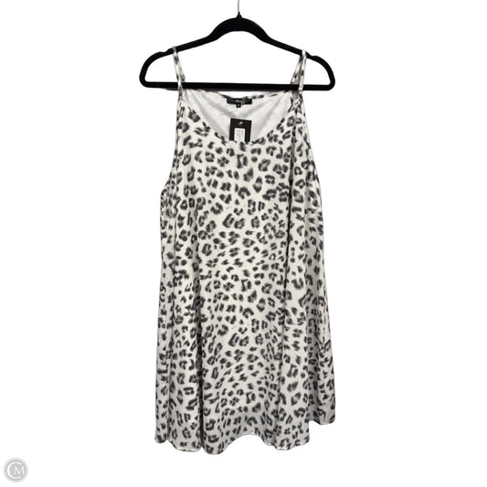 Dress Casual Short By Andree By Unit In Grey & White, Size: 1x