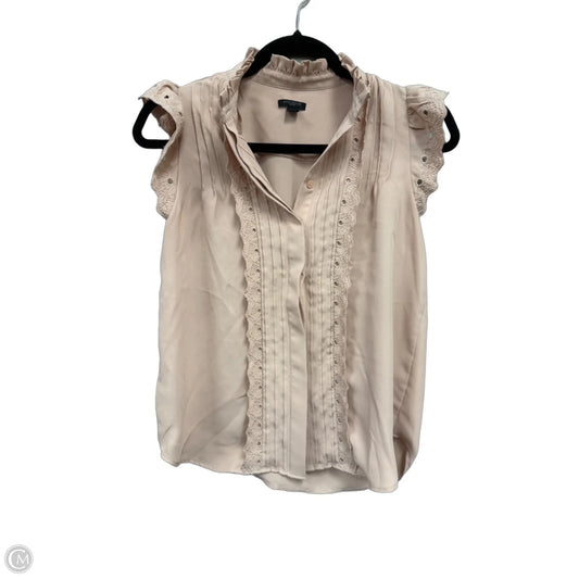 Blouse Short Sleeve By Ann Taylor In Pink, Size: Xxsp