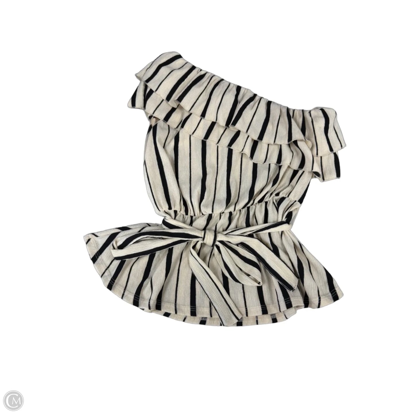 Top Sleeveless By Maeve In Black & Cream, Size: Xs