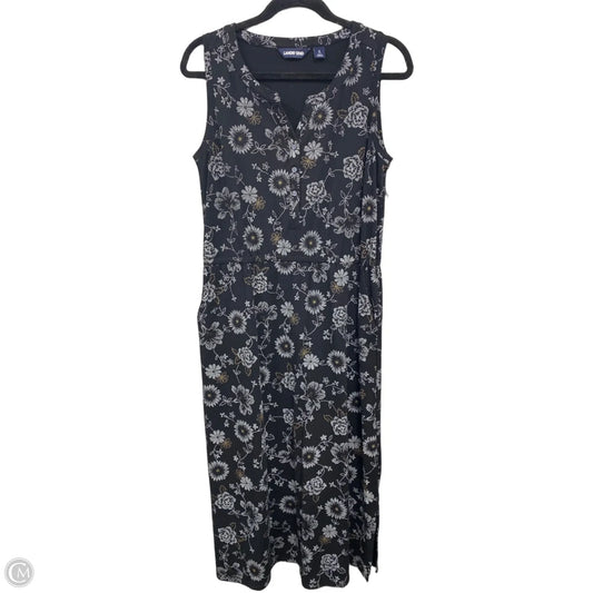 Dress Casual Maxi By Lands End In Black & White, Size: S