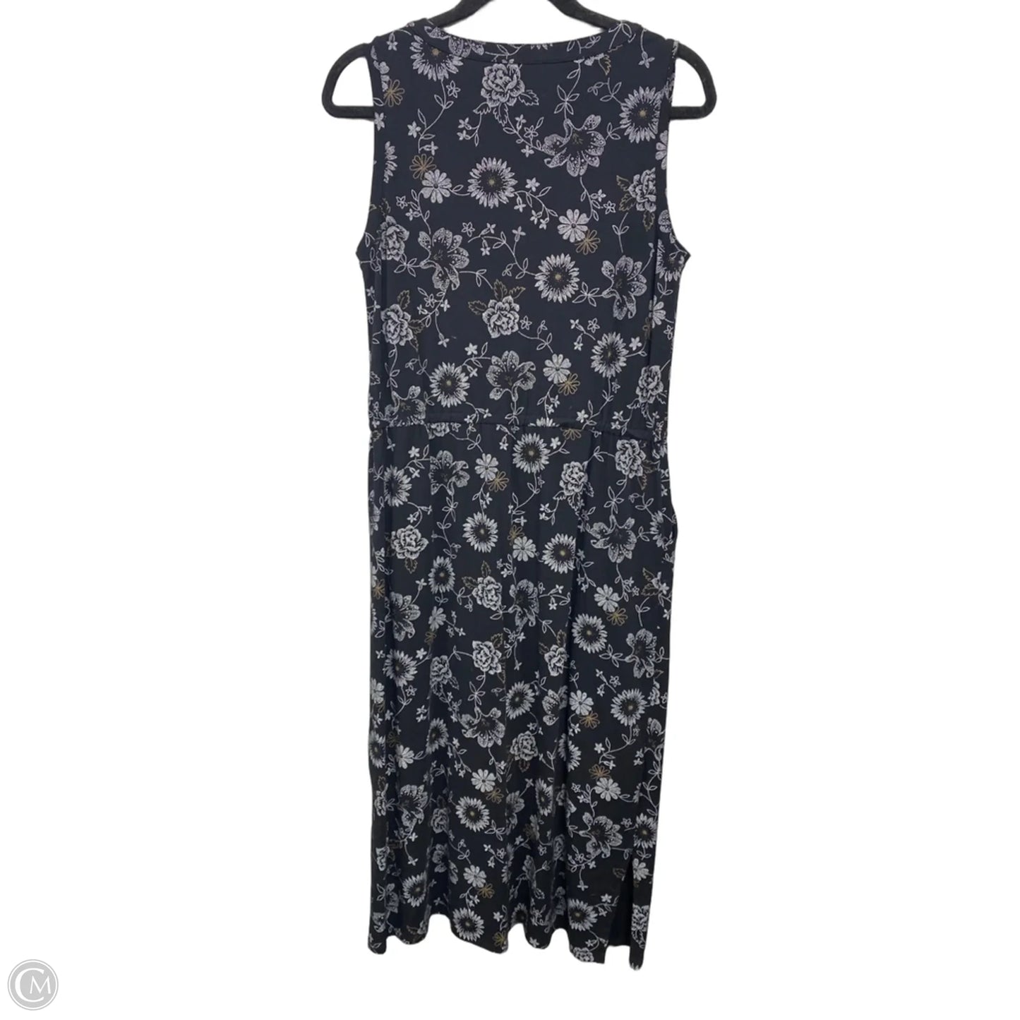 Dress Casual Maxi By Lands End In Black & White, Size: S