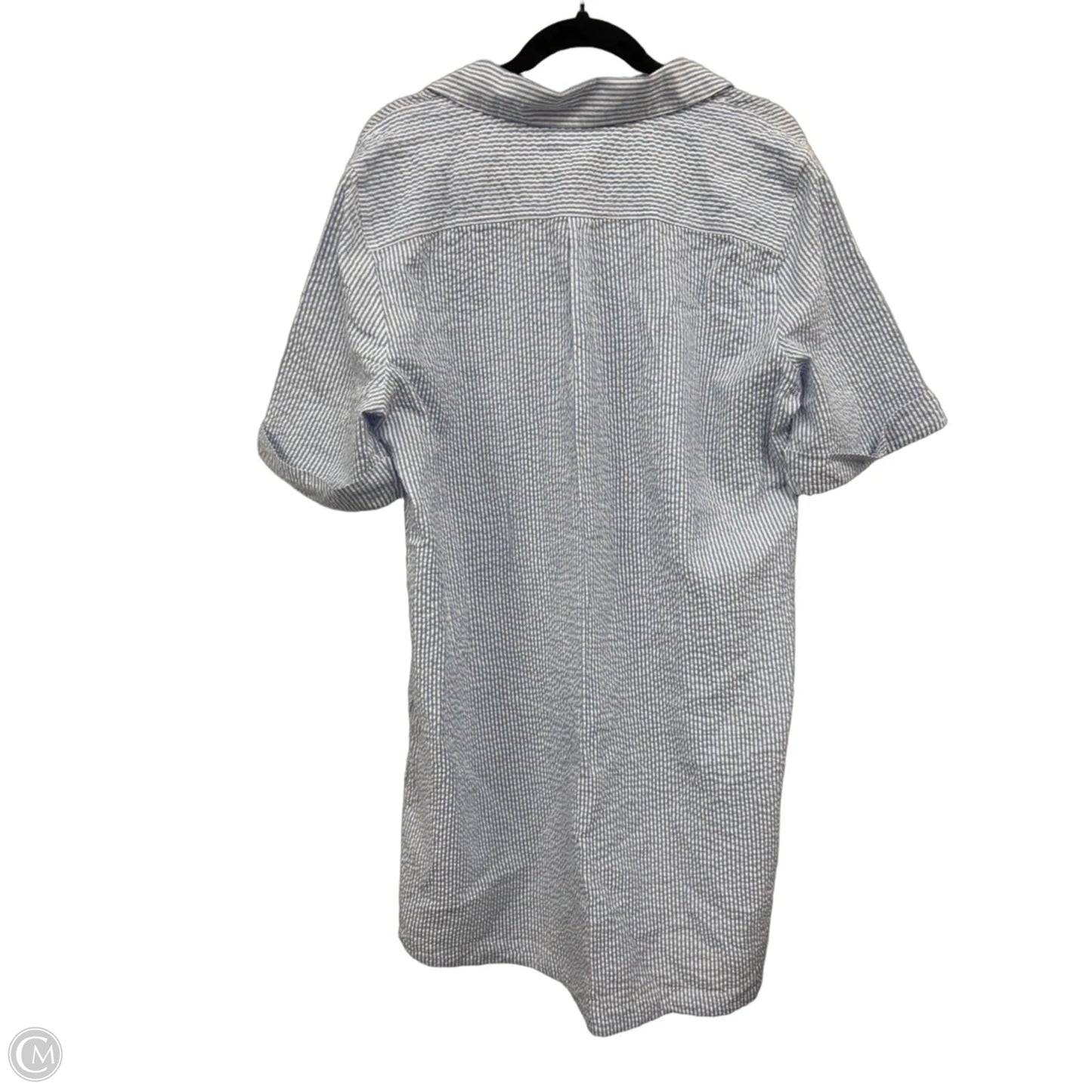 Dress Casual Short By Karen Scott In Blue & White, Size: Xl