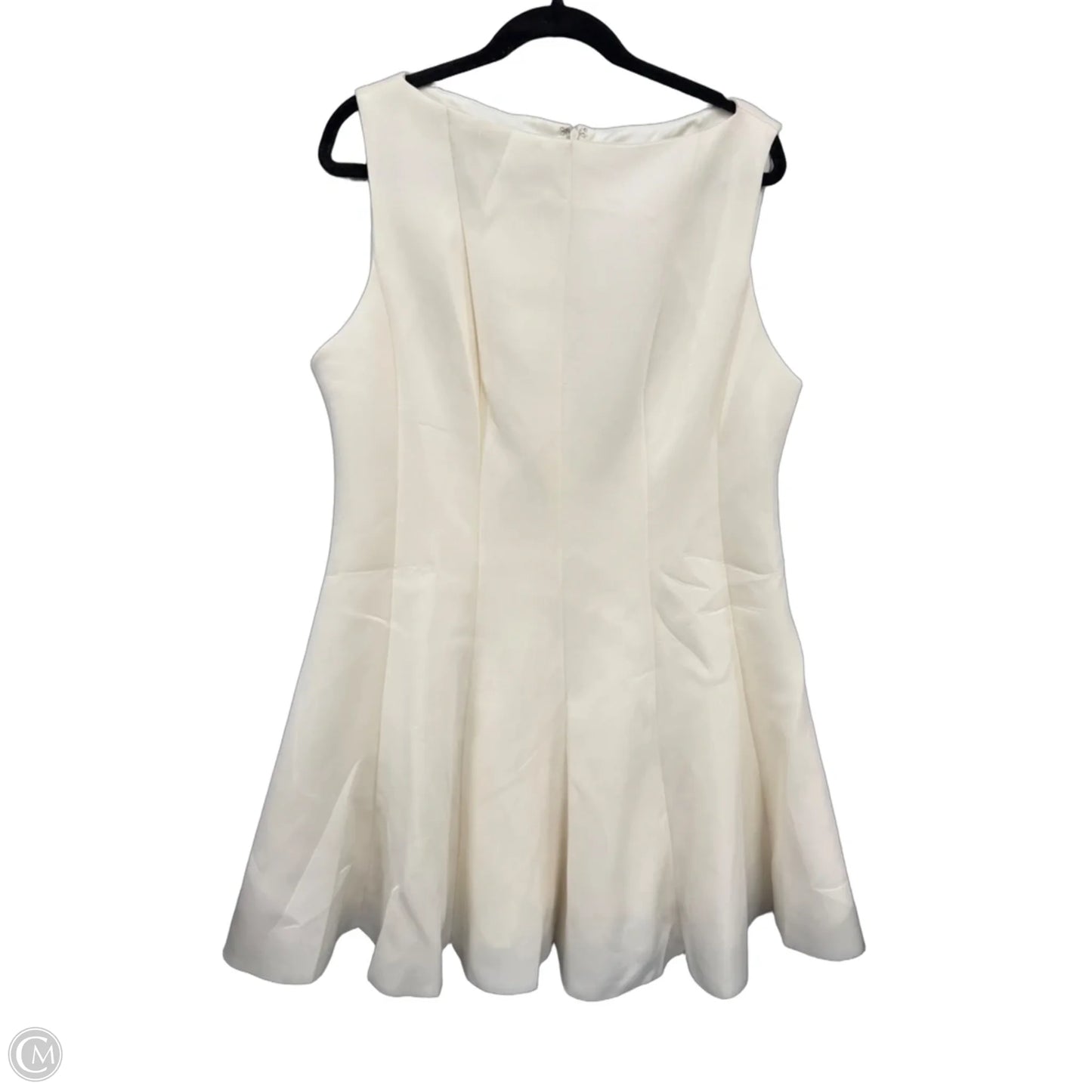 Dress Casual Short By Fashion Nova In Cream, Size: 2x