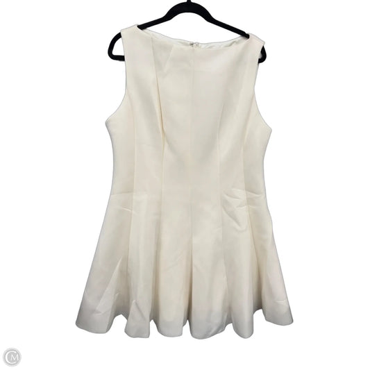 Dress Casual Short By Fashion Nova In Cream, Size: 2x