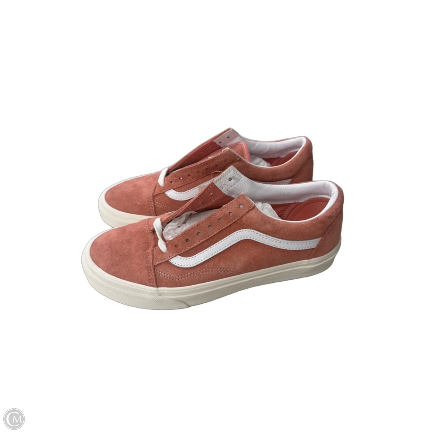 Shoes Sneakers By Vans In Pink & White, Size: 10