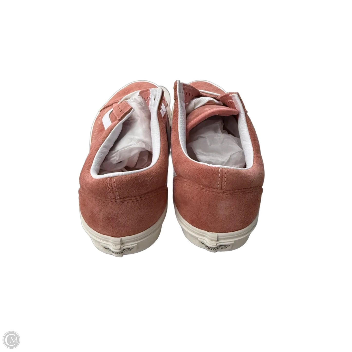 Shoes Sneakers By Vans In Pink & White, Size: 10