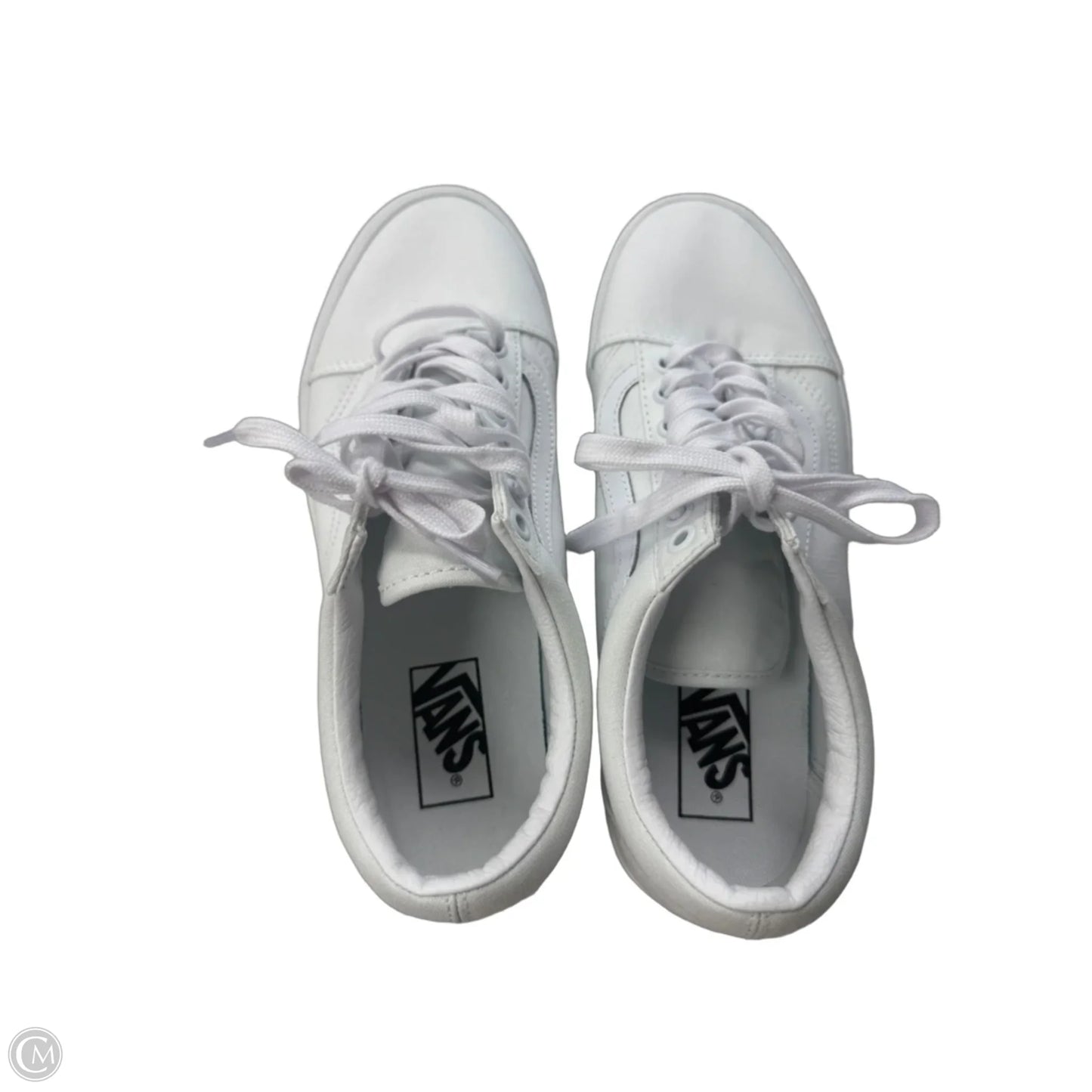 Shoes Sneakers Platform By Vans In White, Size: 10