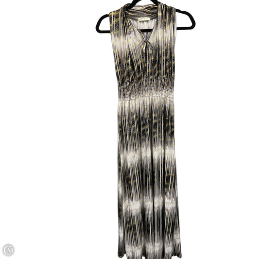 Dress Casual Maxi By Cme In Black & Gold, Size: L