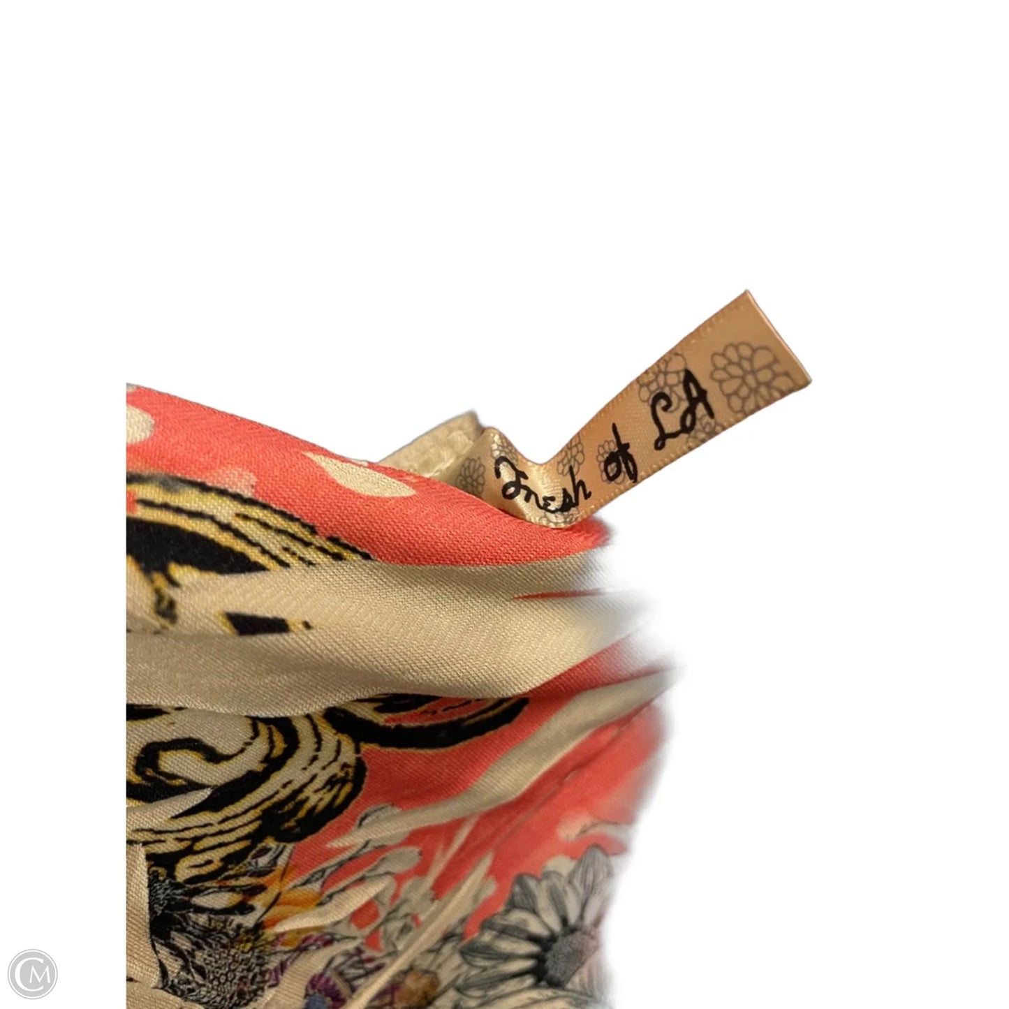 Dress Casual Maxi By Cme In Cream & Orange, Size: L