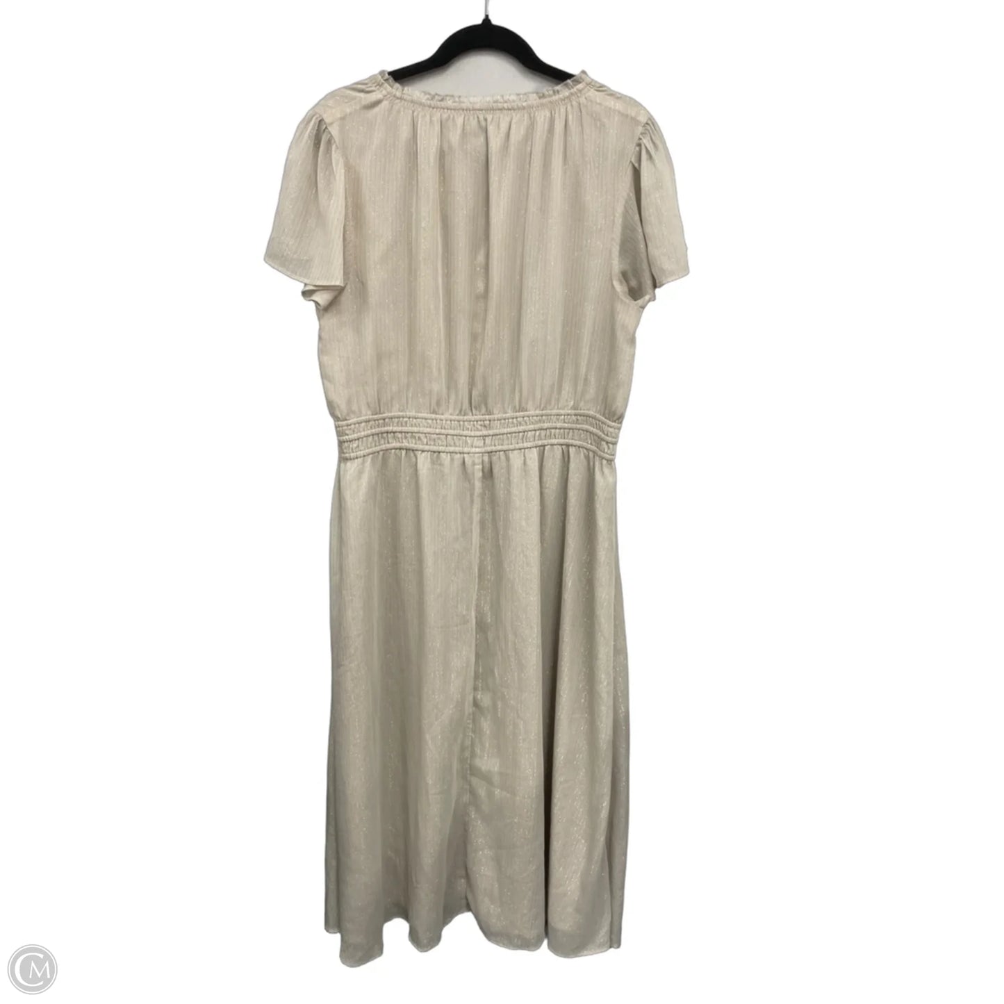 Dress Casual Maxi By Ann Taylor In Gold, Size: 16