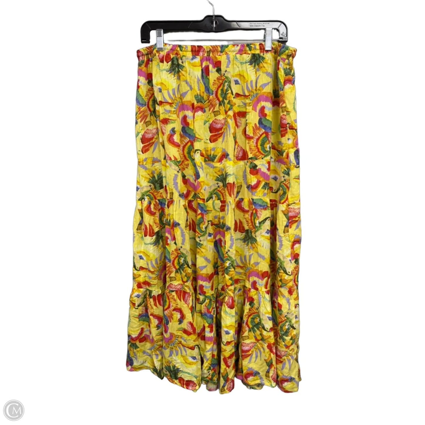 Skirt Maxi By Christian Siriano In Red & Yellow, Size: L