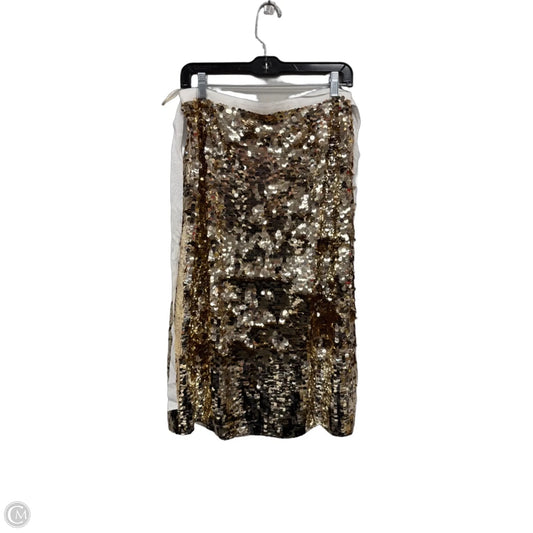 Skirt Midi By J. Crew In Gold, Size: 10