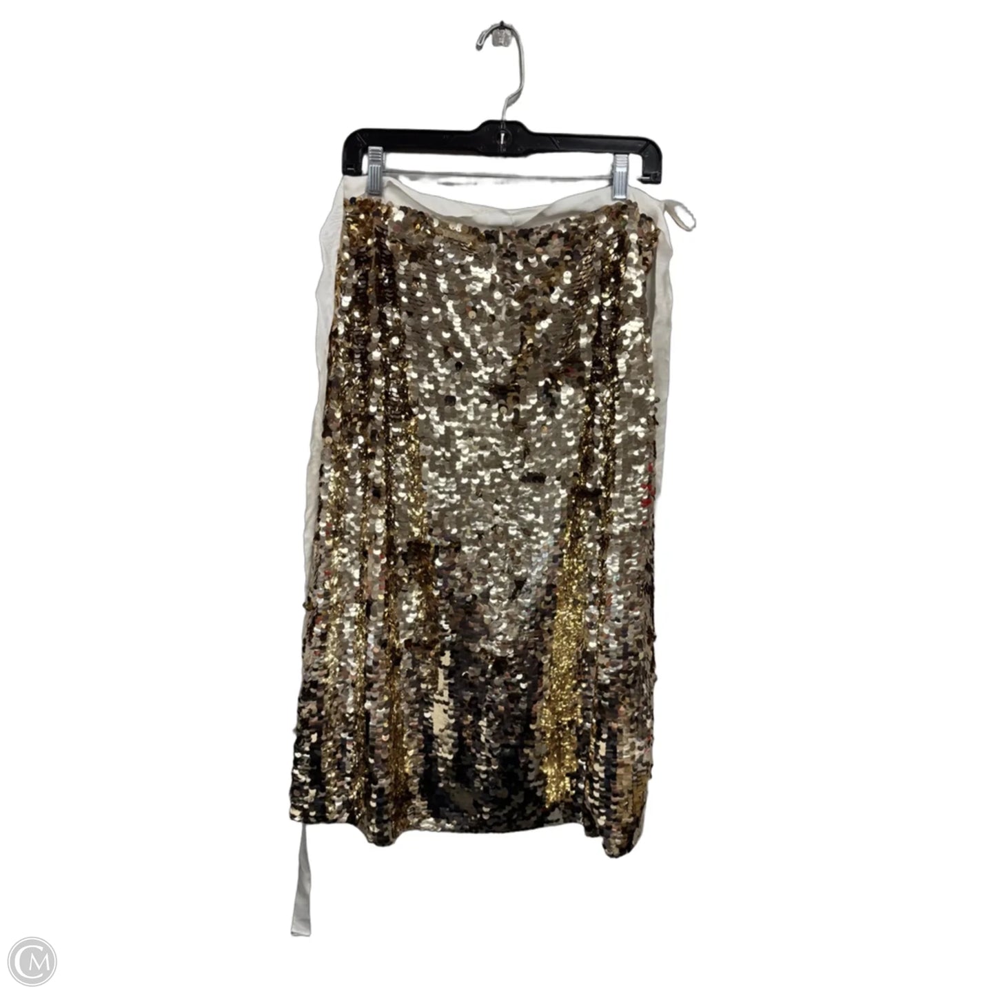 Skirt Midi By J. Crew In Gold, Size: 10