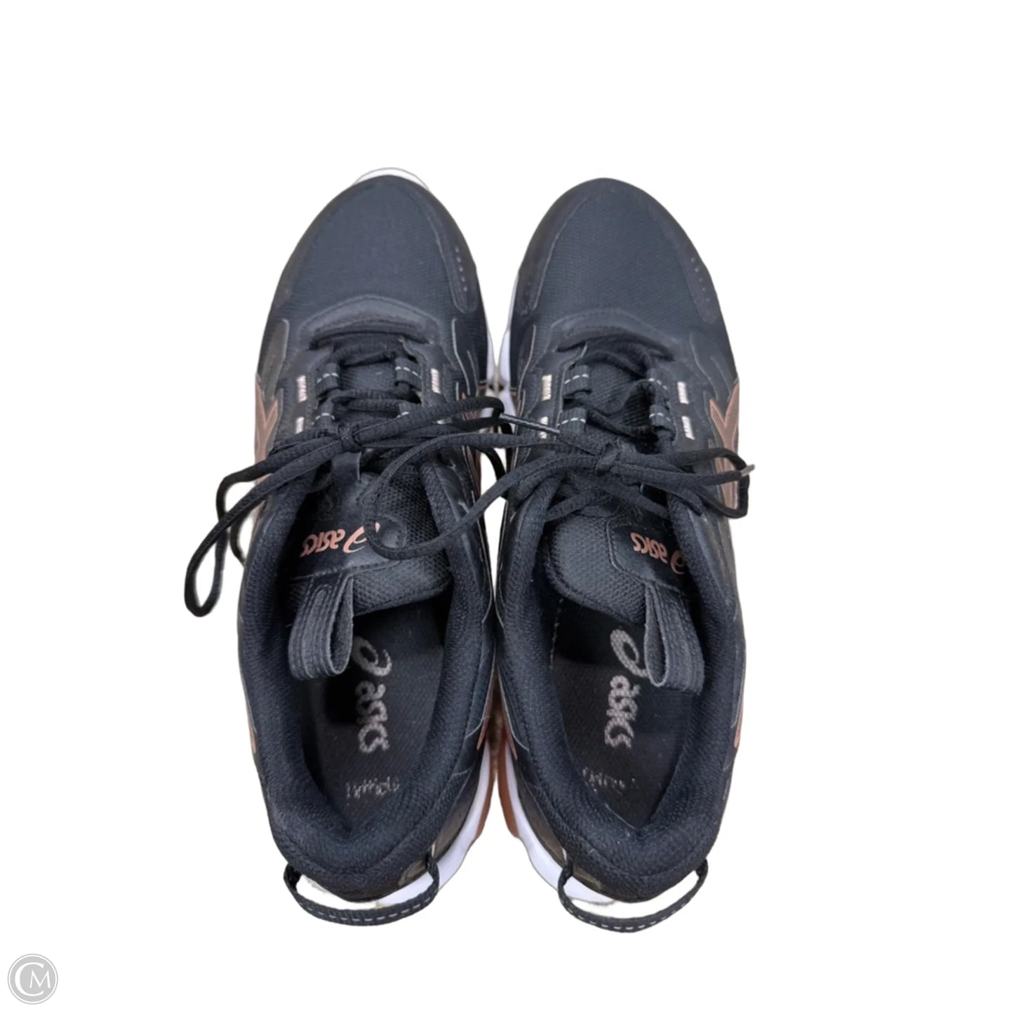 Shoes Athletic By Asics In Black & Gold, Size: 10.5