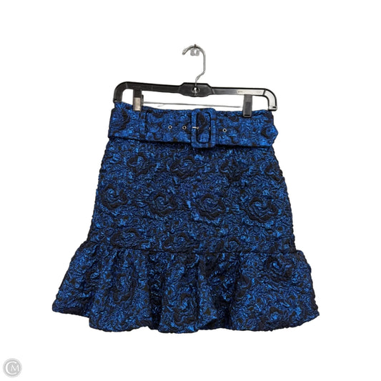 Skirt Mini & Short By Zara In Black & Blue, Size: S