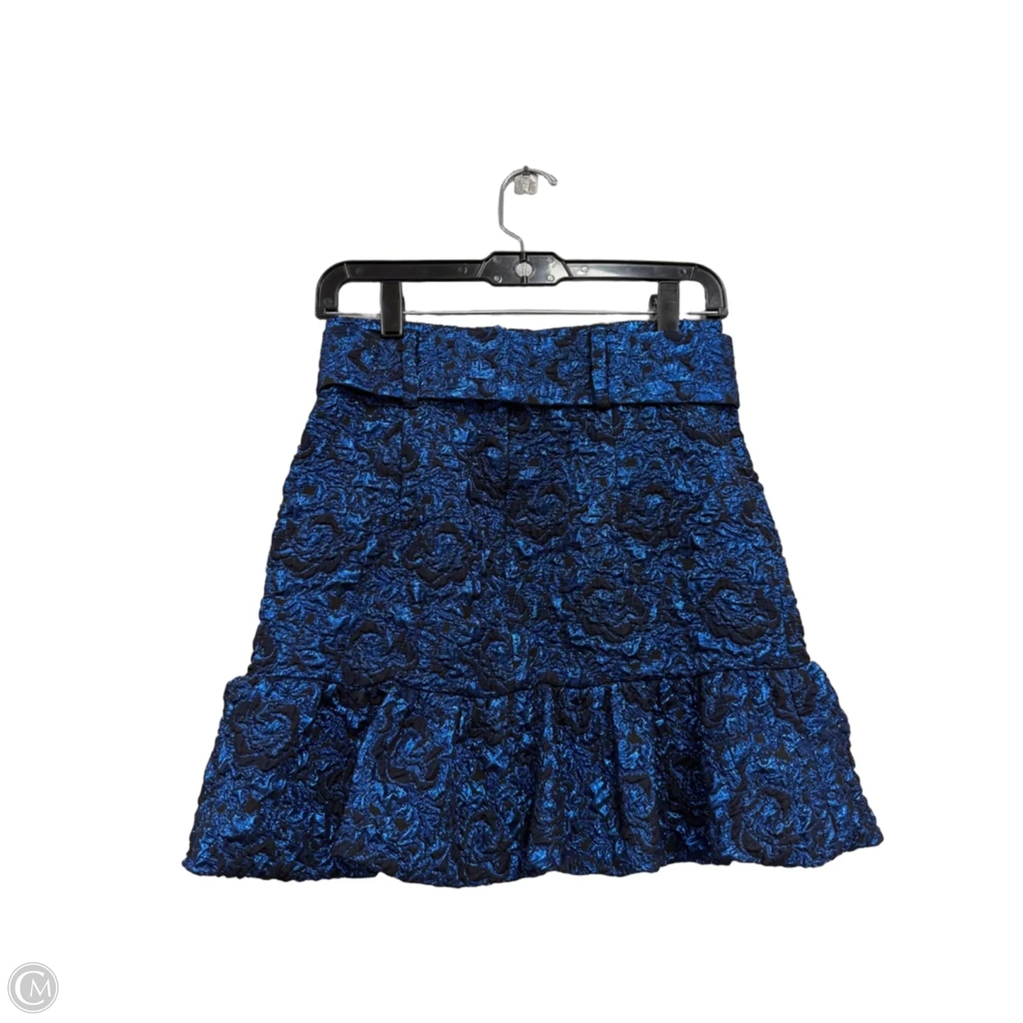 Skirt Mini & Short By Zara In Black & Blue, Size: S