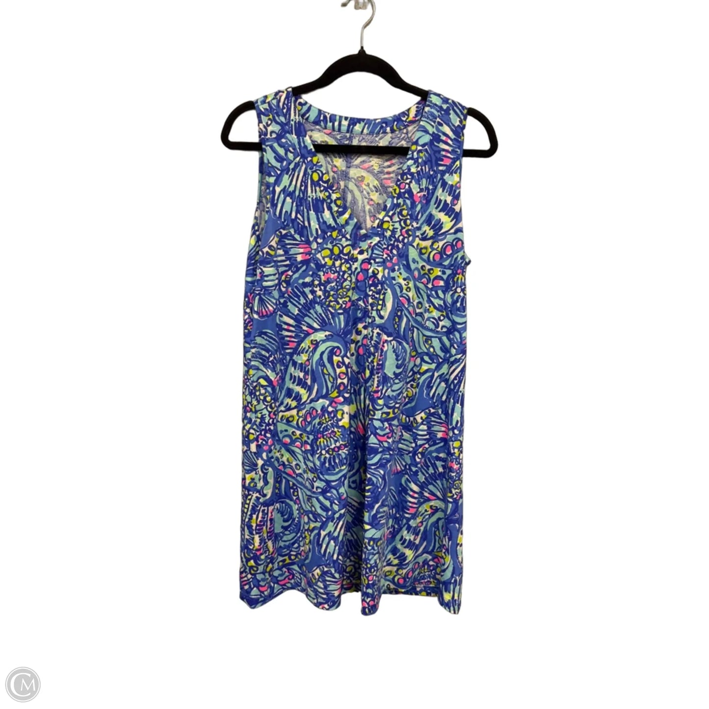 Dress Designer By Lilly Pulitzer In Blue & Pink, Size: M