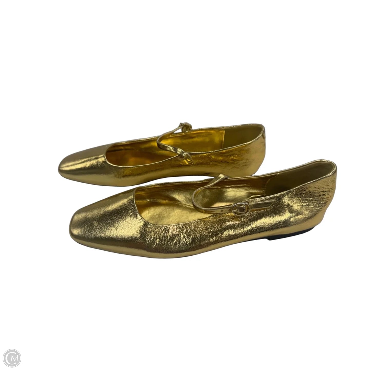 Shoes Flats By Steve Madden In Gold, Size: 8.5