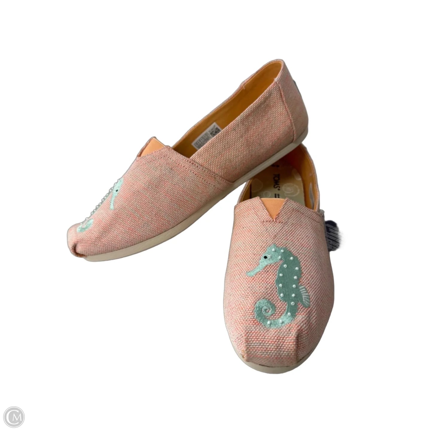 Shoes Flats By Toms In Peach, Size: 10