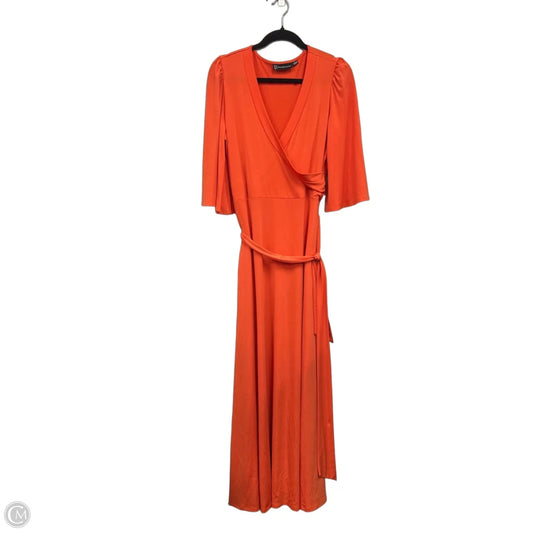 Dress Casual Maxi By New York And Co In Orange, Size: L