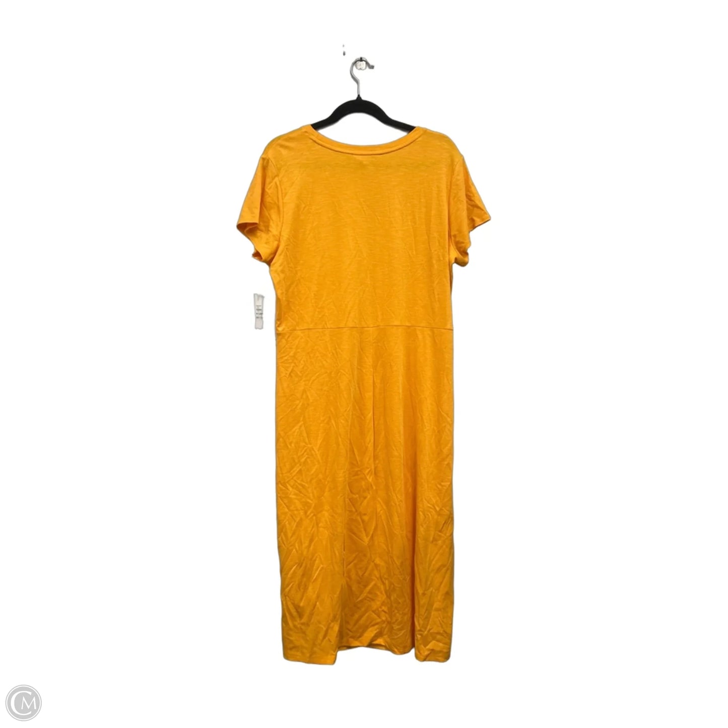 Dress Casual Midi By Liz Claiborne In Yellow, Size: Xl