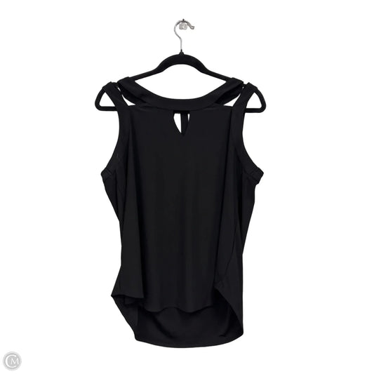 Top Sleeveless By Auw In Black, Size: L
