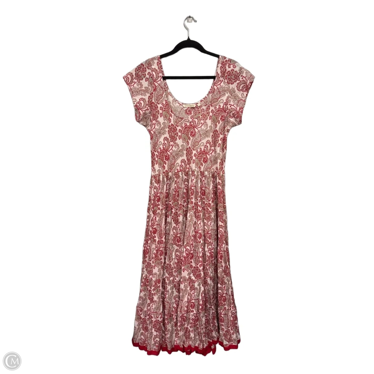 Dress Casual Maxi By Soft Surroundings In Red & White, Size: L