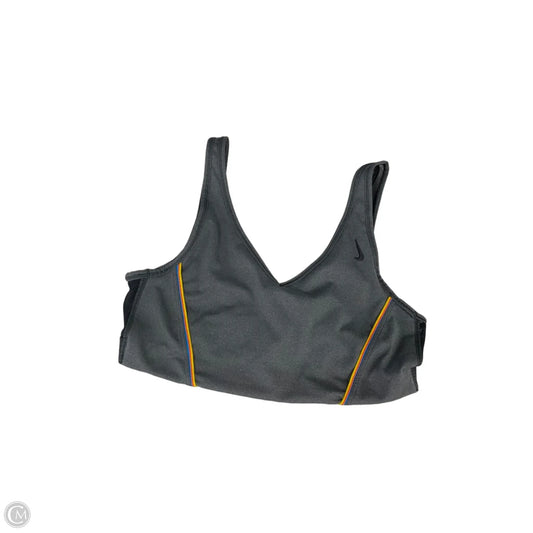 Athletic Bra By Nike Apparel In Black & Grey, Size: L