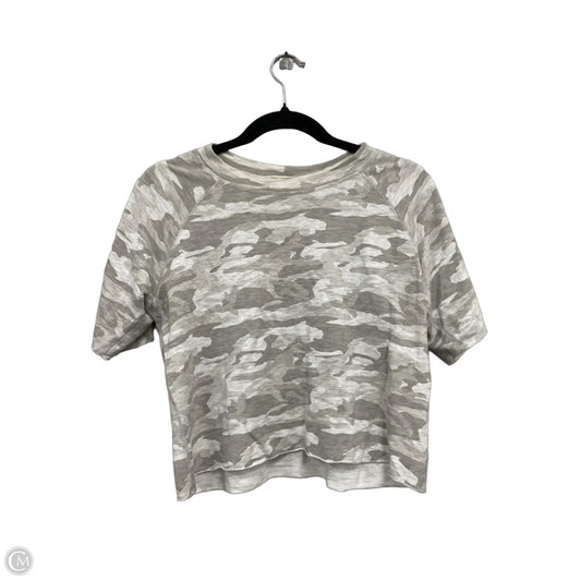 Top Short Sleeve By Monrow In Camouflage Print, Size: Xs