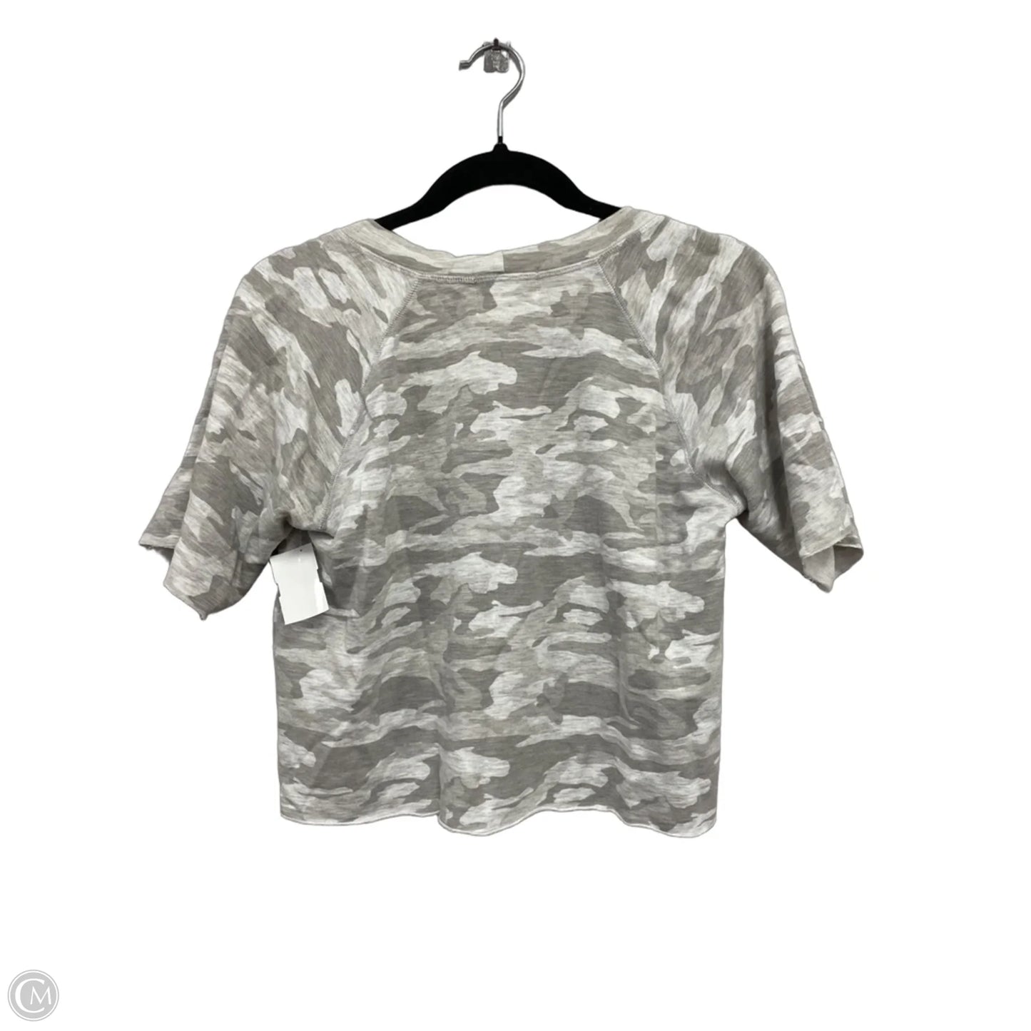Top Short Sleeve By Monrow In Camouflage Print, Size: Xs