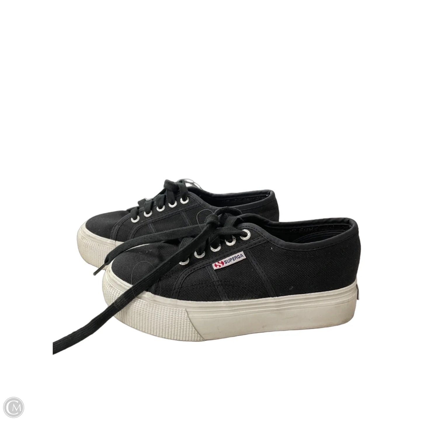 Shoes Sneakers Platform By Superga In Black, Size: 5.5