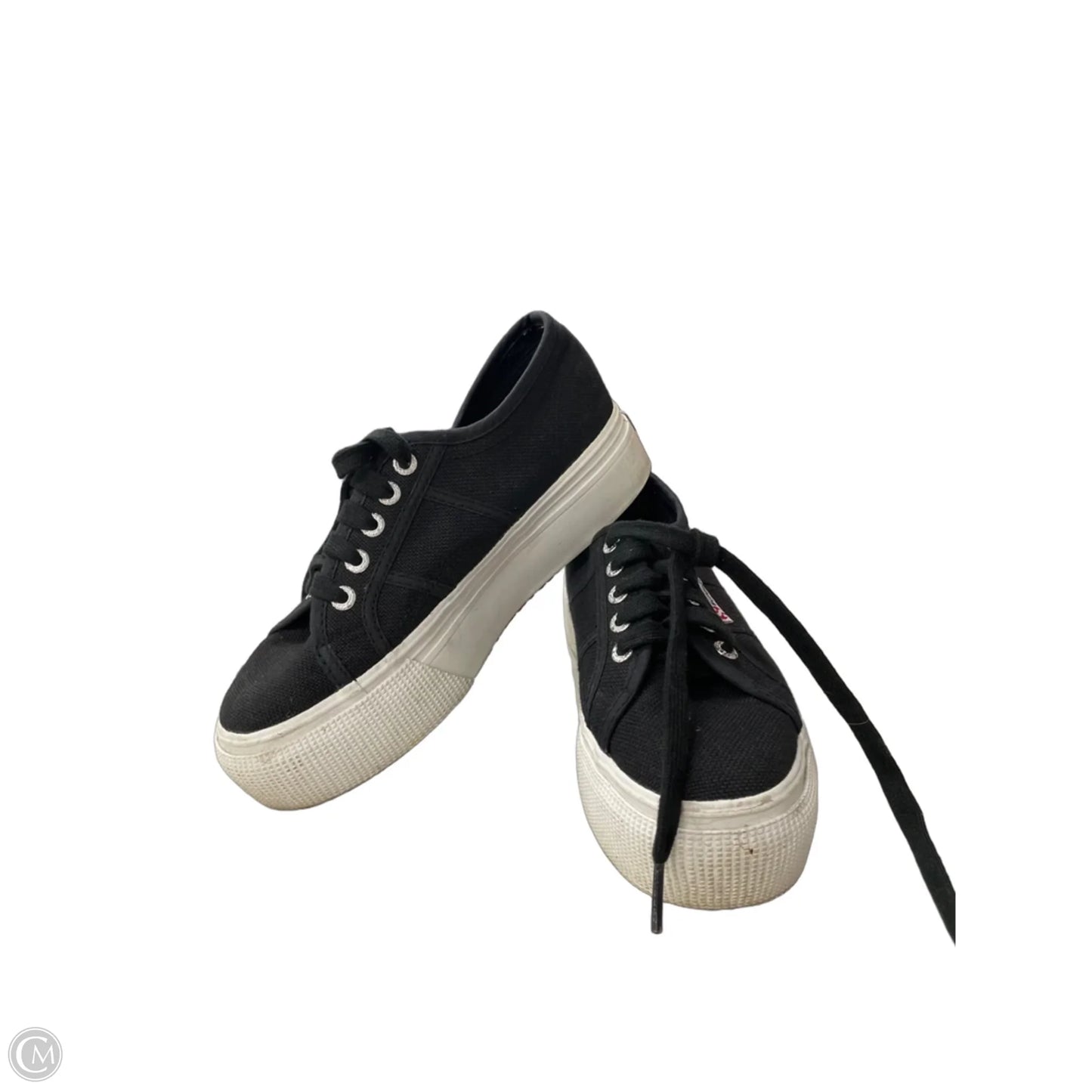 Shoes Sneakers Platform By Superga In Black, Size: 5.5