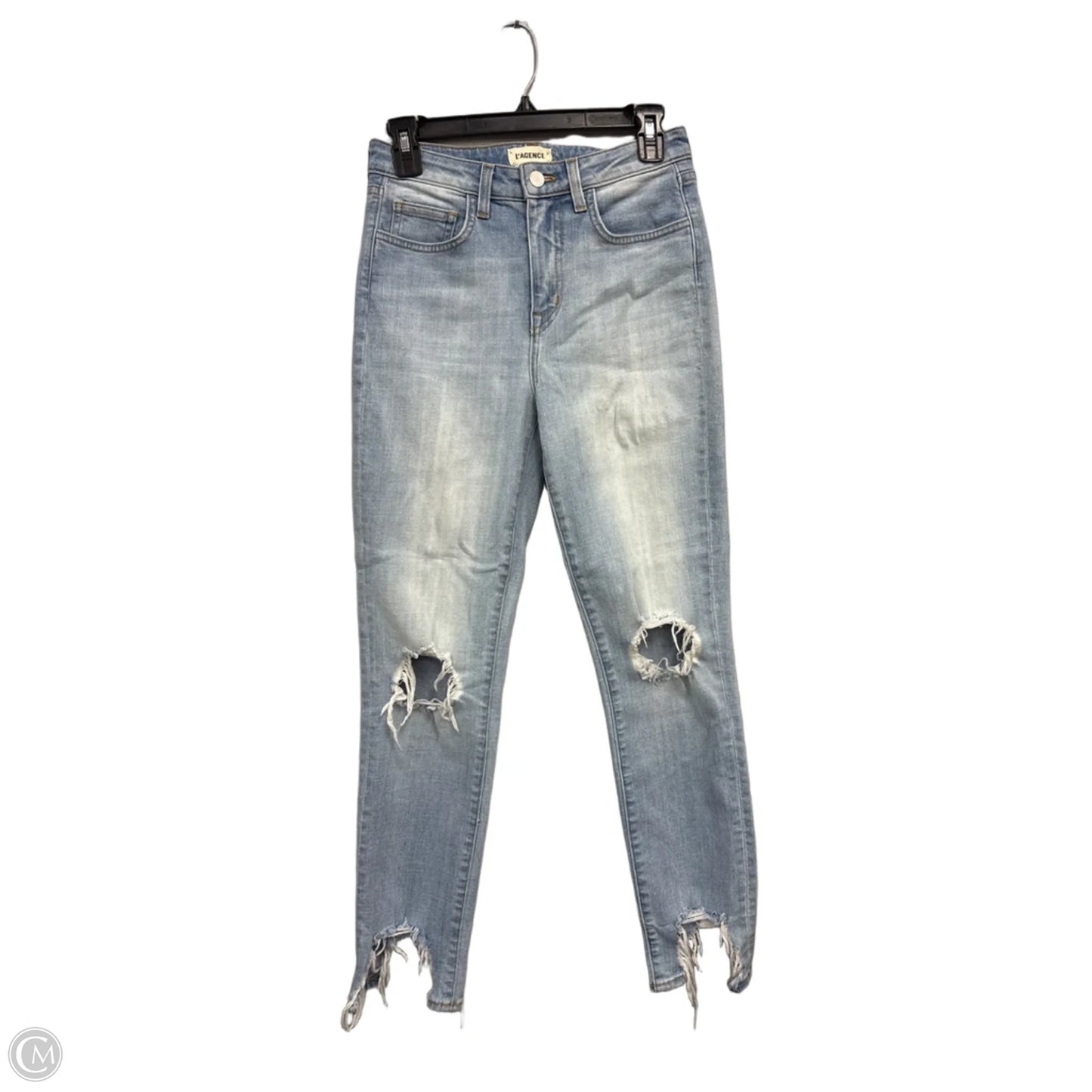 Jeans Skinny By L Agence In Blue Denim, Size: 2