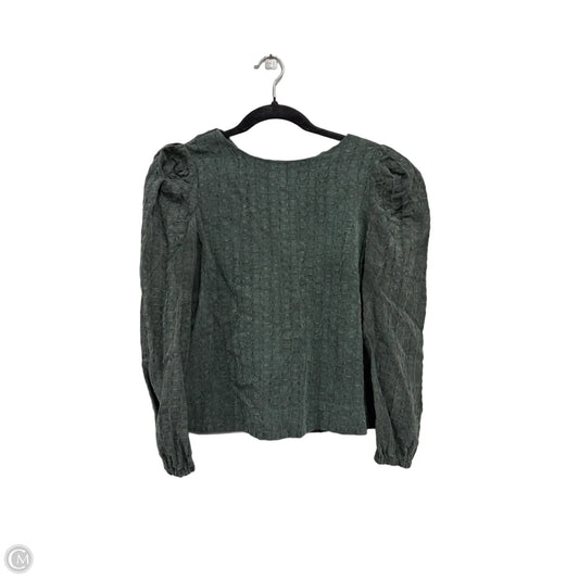 Top Long Sleeve By Cmc In Green, Size: Xs