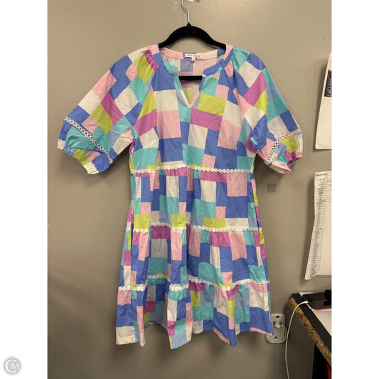 Dress Casual Short By Mary Square In Blue & Pink, Size: S