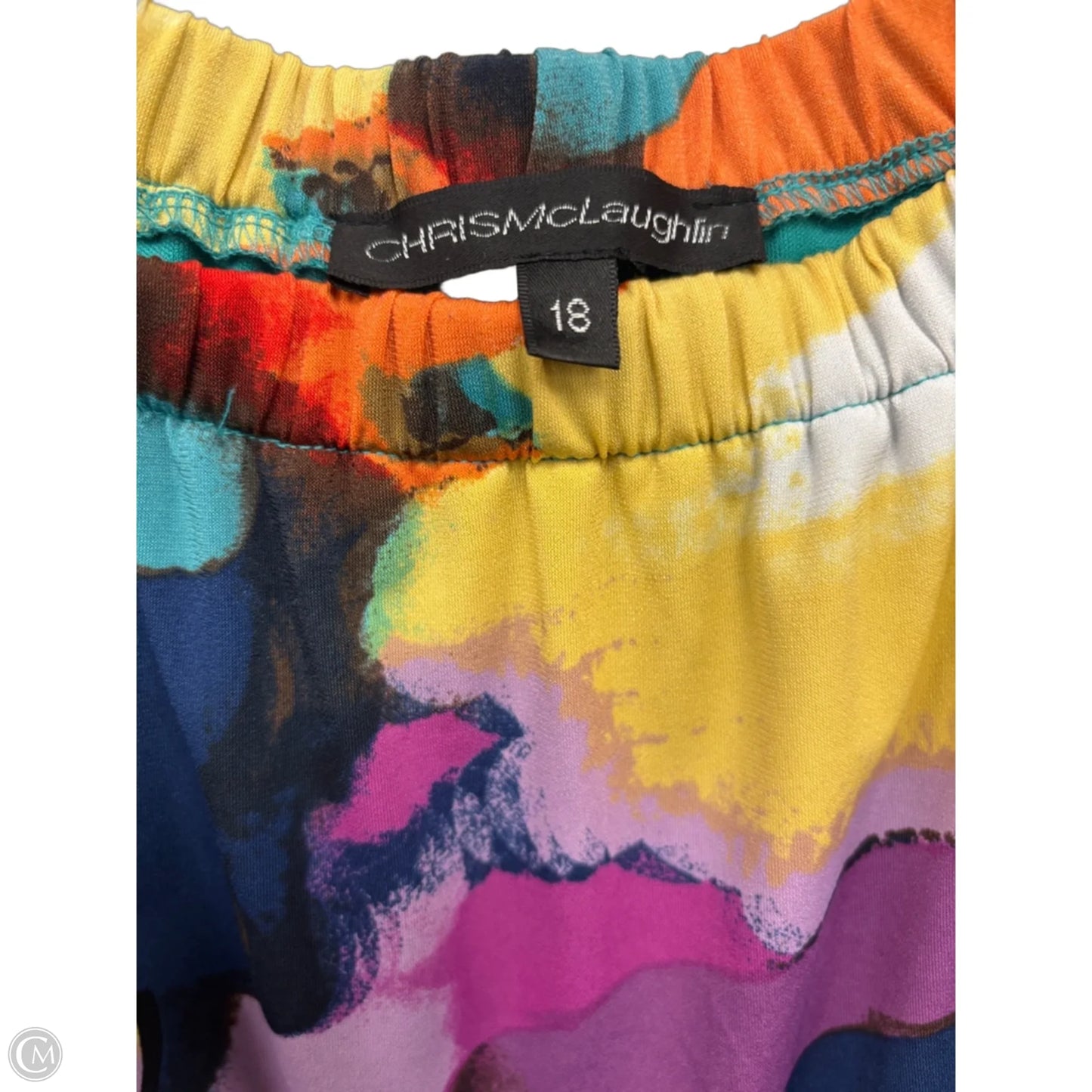 Dress Casual Short By Chris Mclaughlin In Black & Purple, Size: 18